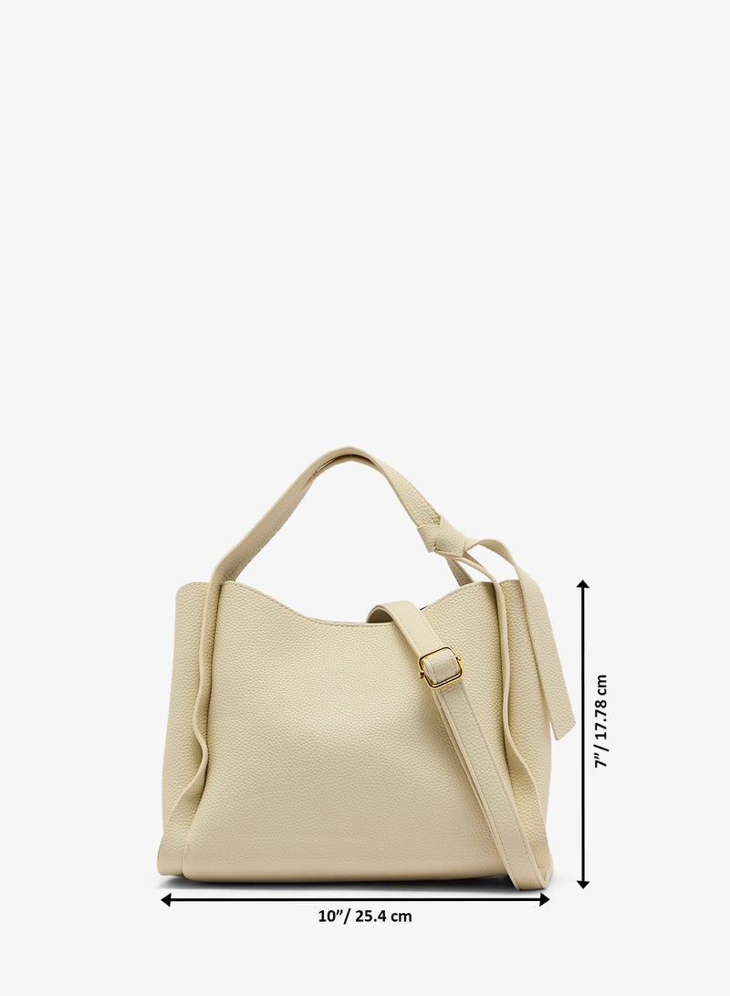 ELLA bucket bag with top handle and strap - Image 5